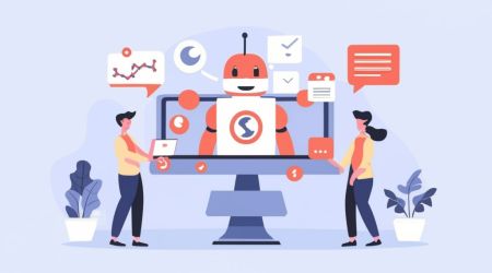 robot writing articles illustration