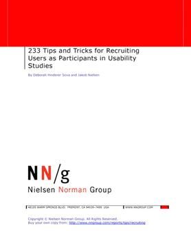 How to Recruit Participants for Usability Studies